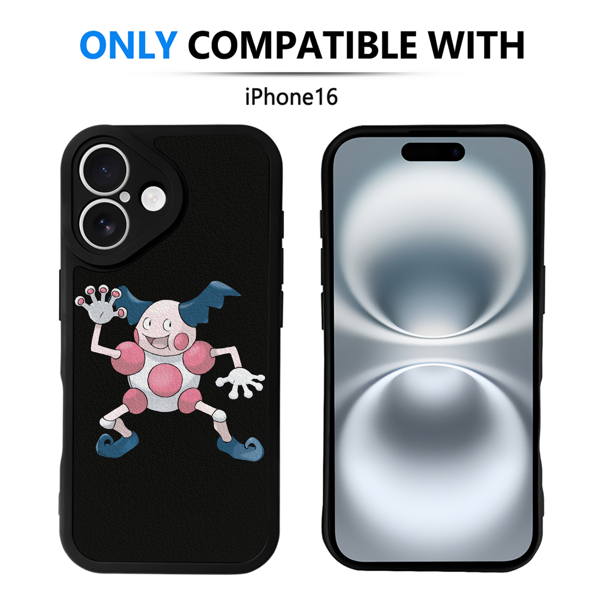 （画像用） ポケットモンスター Pokémon 【iPhone 16シリーズ対応】シリコンスマホケース（レザー調） 材質：シリコン